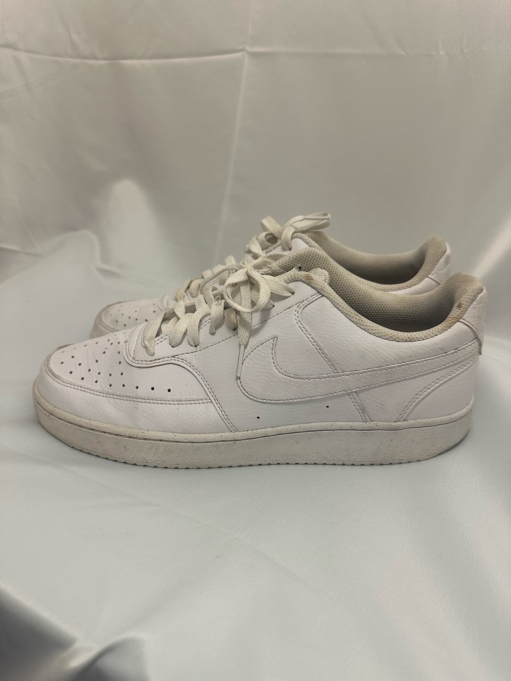 Nike Court Vision Low “Triple White” Sneakers Mens Size 12